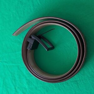 Beltox Fine Men's Leather Belt 46 - 48" Reversible Brown Tan